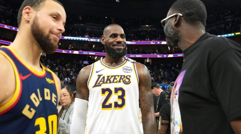 LeBron James recrutado por Curry e Draymond Green LeBron James recrutado por Curry e Draymond Green